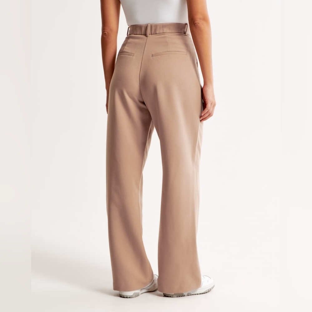Curve Love A&F Sloane Tailored Pant, Brown 24 SHORT - Picture 7 of 10